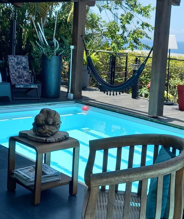 Suite Indigo Jacuzzi Prive Piscine Vue Mer Acces Cuisine Laverie سانت بيير المظهر الخارجي الصورة